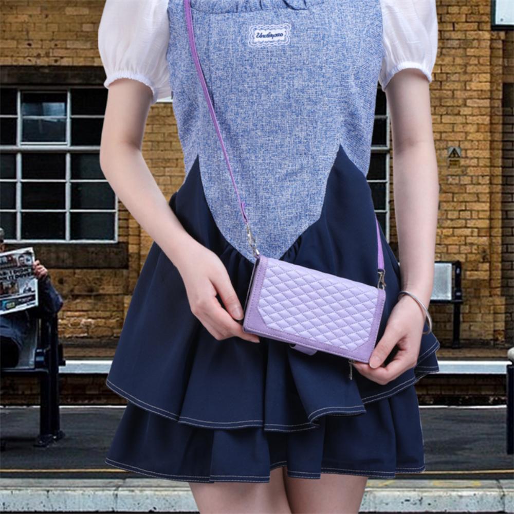 Luxuriöse Lederhülle mit Reißverschluss für iPhone 14 13 12 11 Pro XS Max X XR 7 8 Plus SE 2 3 Kartensteckplatzhalter Crossbody Wallet Handyhülle