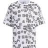 Adidas Neo Sports Print Breathable Short Sleeve T-Shirt Unisex Tops White IK5133