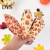 Decorative Headband for Holiday Parties Fall Knotted Women, Pumpkin Maple Leaf Headband, Stable Non Slip Hair Accessory Wide Brim Thanksgiving Autumn