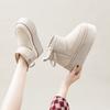 New snow boots heightened thick-soled mid-tube side zipper warm women's boots women's shoes casual versatile cotton shoes