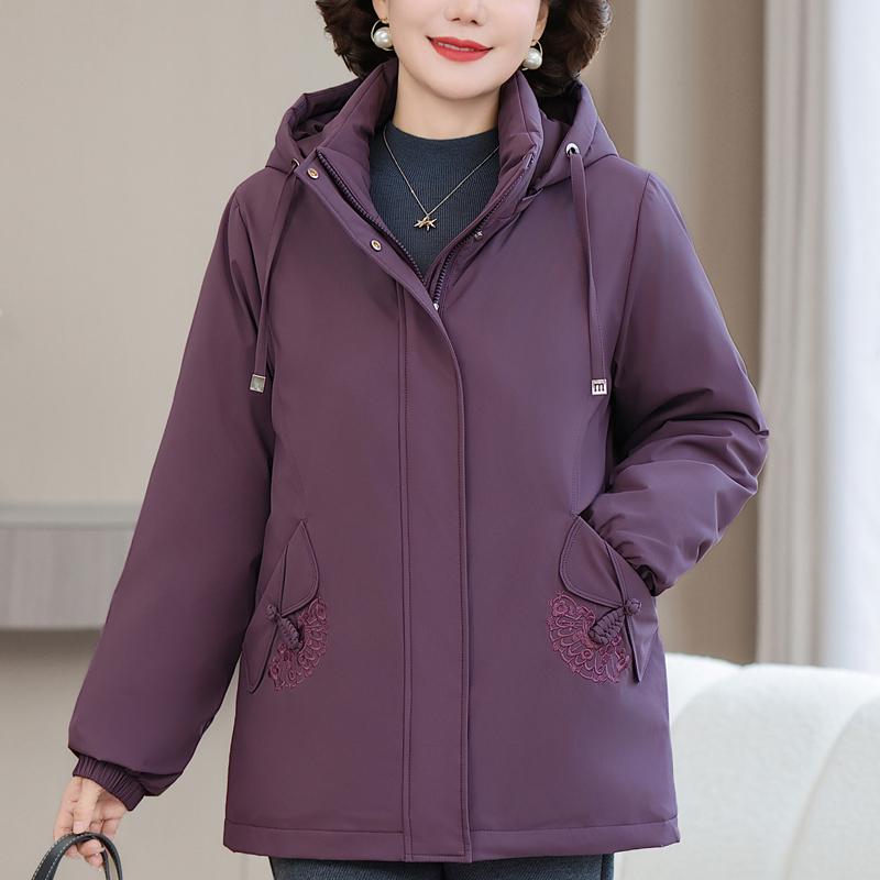 Plus Size XL-6XL Middle Age Women's Down Jackets Winter Parkas Elegant Loose Thick Warm Down Coats Woman Outerwears