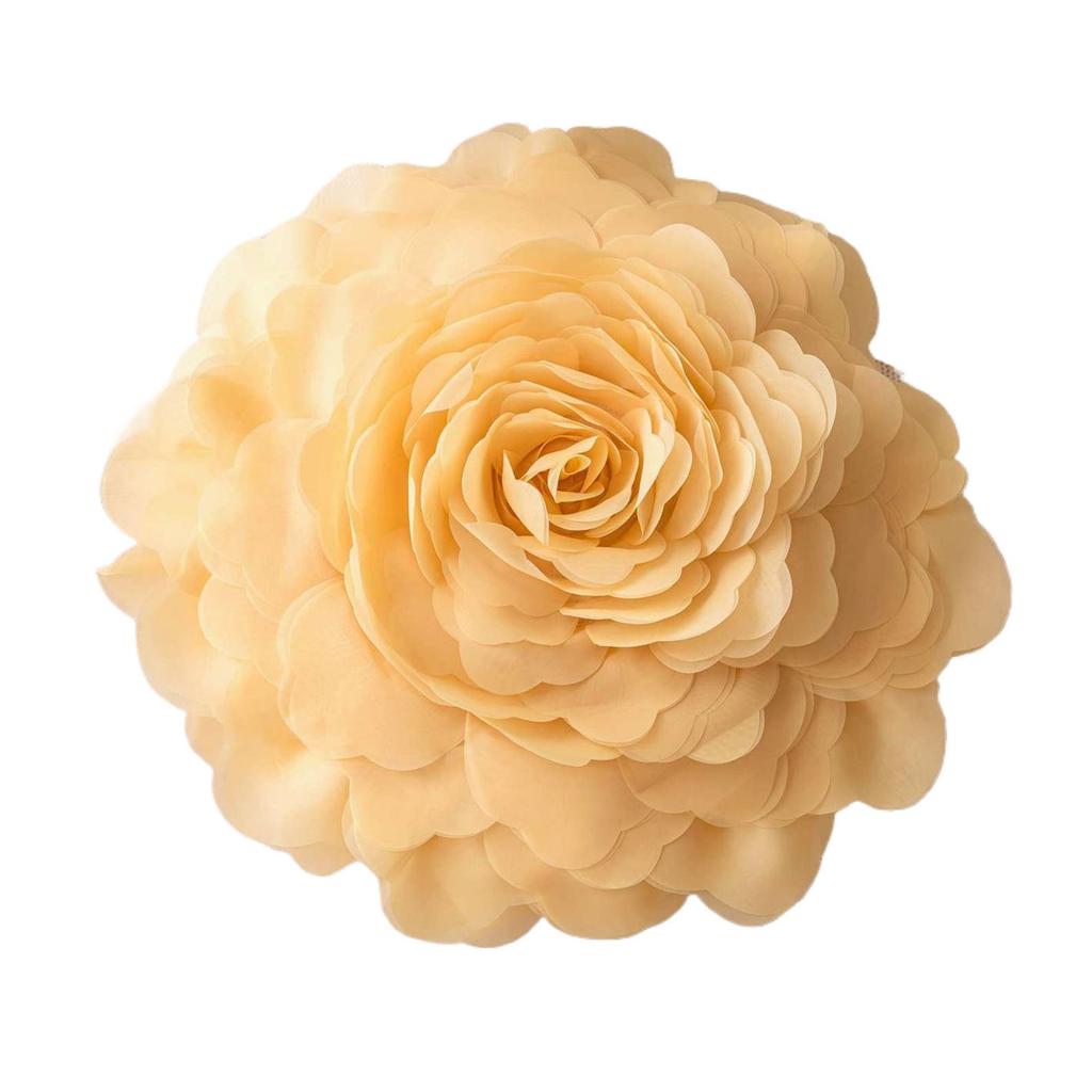 3D Rose Flower Decorative Cushions Pillows Case Handmade for Sofa Bed Living Room Bay Window Wedding Gift