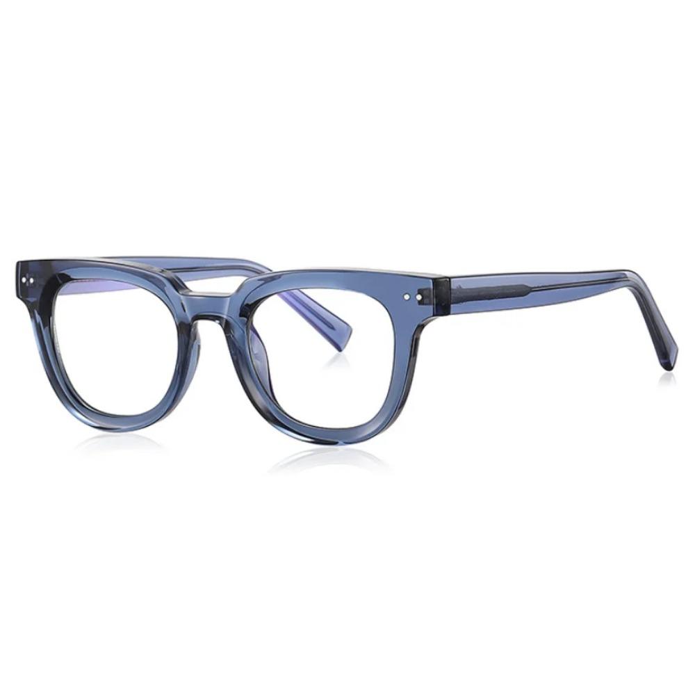 Spring Hinge Vintage Round Reading Glasses Women Men TR90 Blue Light Clear Readers Eyeglasses Magnifier Presbyopic Diopter 0~6.0