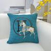 Chenille Jacquard Luxury Pillowcase - White Horse Design