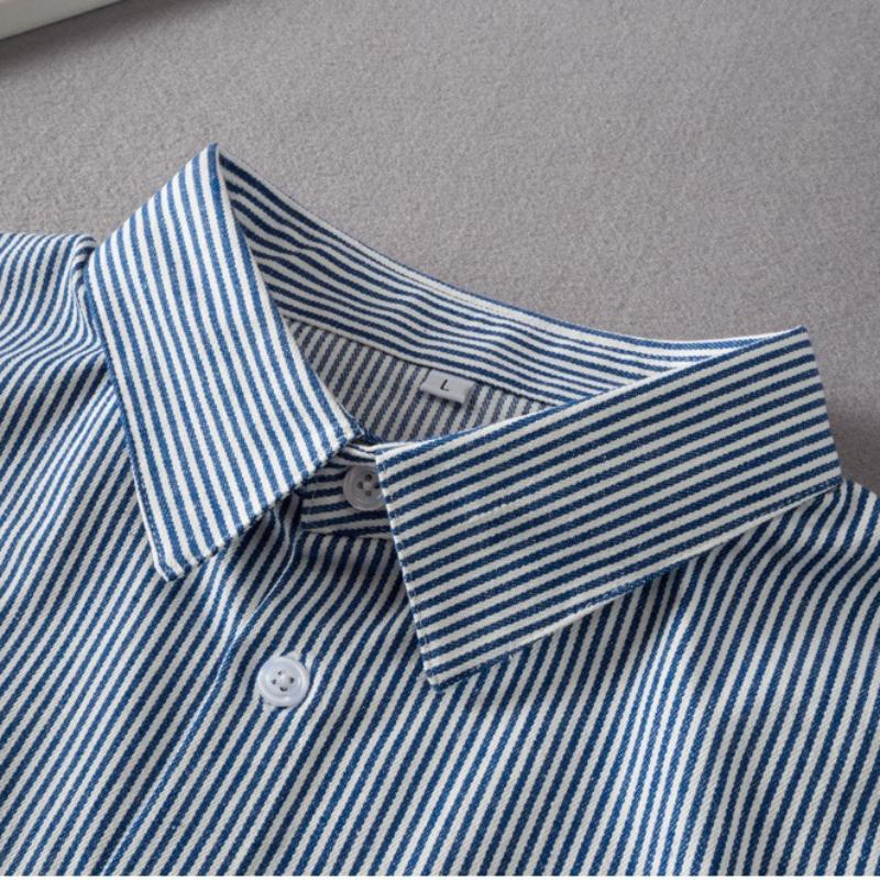 Mens Striped M-XXL Fake Collar for Women Shirt Detachable Collars Formal Business False Collar Half Shirt Neck Decor