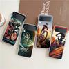 Phone Cover For Samsung Galaxy Z Flip 6 5 4 Case Transparent For Samsung Z Flip 3 Hard PC Foldable Shell BIKE Cycling Art Capas