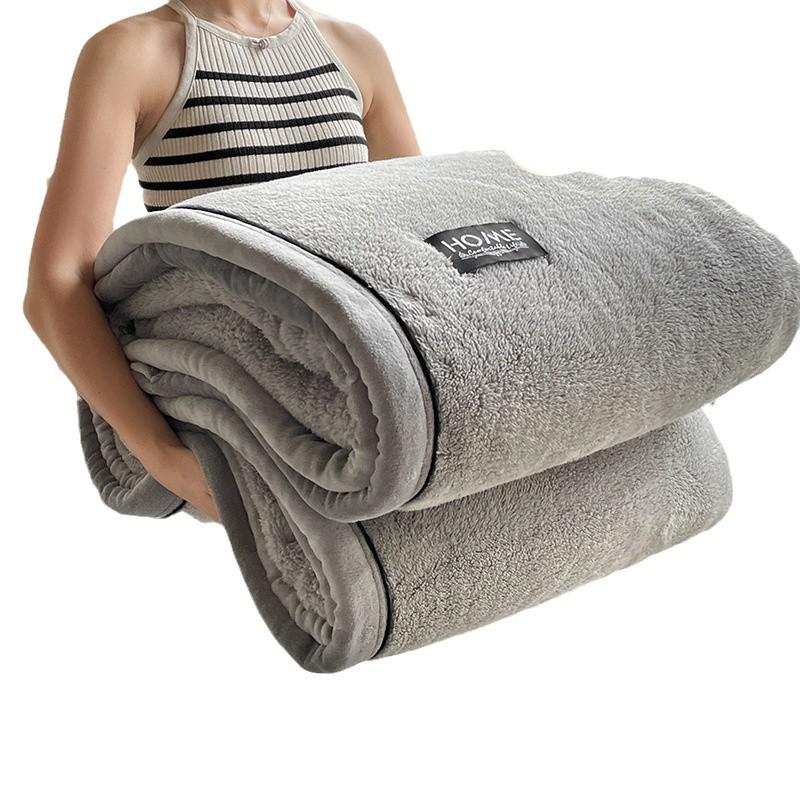 Luxury Plush Cotton Velvet Coral Blanket