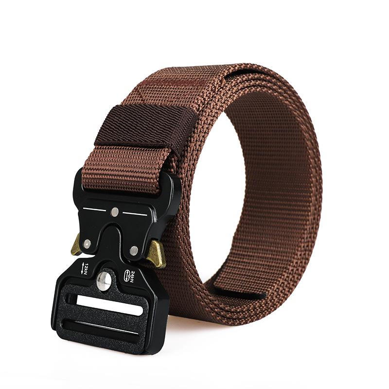 Cobra Tactical Nylon & Leather Men's Belt - Versatile Canvas Trouser Accessory