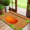 Halloween Horror Pumpkin Pattern Indoor And Outdoor Decoration Door Mat Bedroom Living Room Small Carpet Bathroom Absorbent Pad