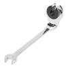 8mm Open Flexible Head Ratcheting Wrench CR V Steel Ratcheting Spanner with 72 Teeth 180  Degrees  Adjustable Angle