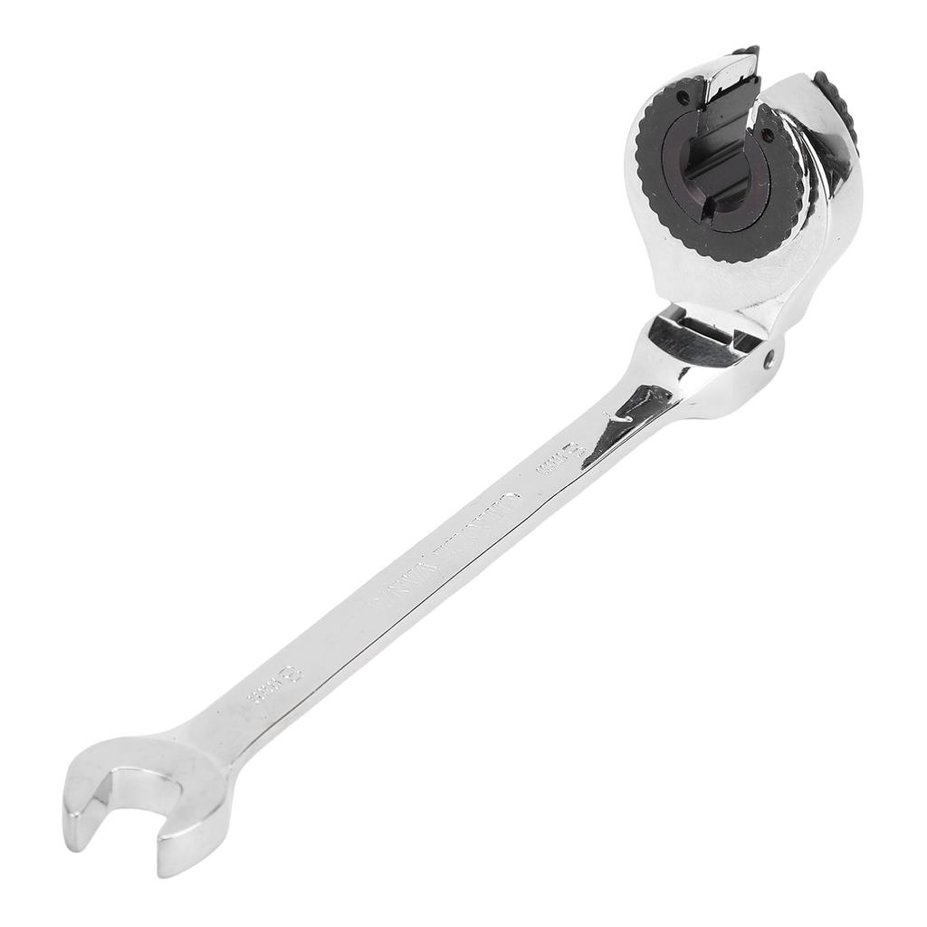 8mm Open Flexible Head Ratcheting Wrench CR V Steel Ratcheting Spanner with 72 Teeth 180  Degrees  Adjustable Angle