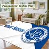 Crystal Velvet Square Rug Custom NameQueens Park Rangers Pattern Non Slip Home Floor Decor Rug