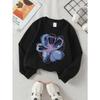 Kids Sweatshirt,Crew Neck Fashion Top, Fun "Perfect Is Boring Flower" Patterned Sweatshirt, for Everyday Casual Wear, for All Kinds of Daily Outfits