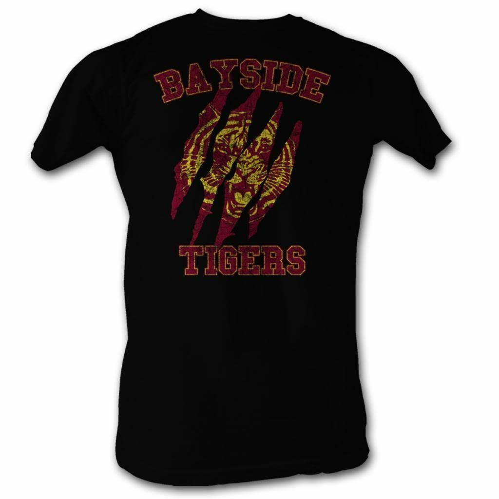 Saved by the Bell Tiger Claws Black T-Shirt XXXL