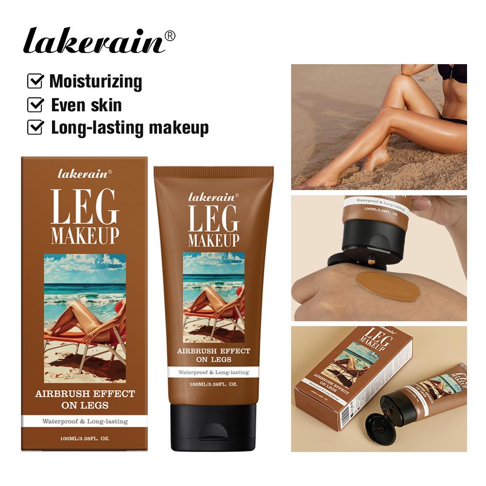 Lakerain 100 ml Långvarig Mörkbrun Benmakeup & Concealer Solbränningslotion