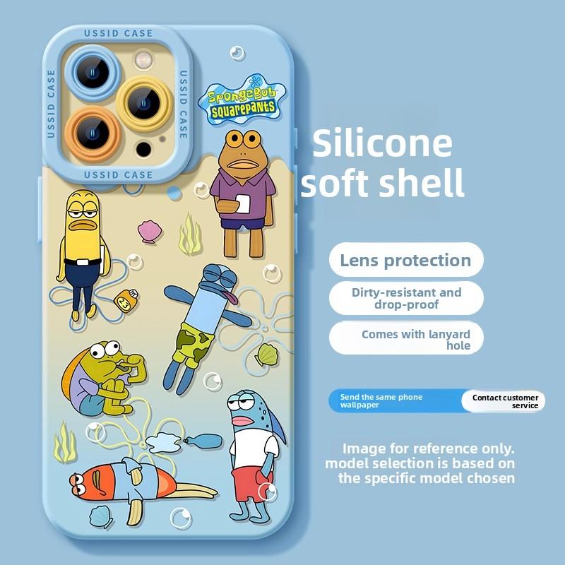 Beechburg Apple Phone Case 17 Pro New iPhone 15 Max Silicone Air with 14 Stand 16 Cartoon Cover
