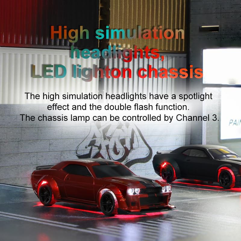 ARRISHOBBY C75 RC Car Turbo Race Mini RC Car New Chassis Technical Standards Compliance Certified Proportional Control Brake Lights 176 1/76