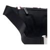 Michael Kors Hudson Striped Color Block Fabric Waist Bag Small Men bags White Burgundy Black 33U2LHDC7J-163