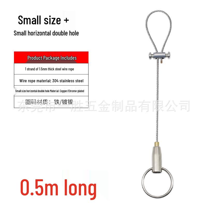 

Adjustable Self-Locking Stainless Steel Wire Hanging Rope with Suspension Lock Buckle.