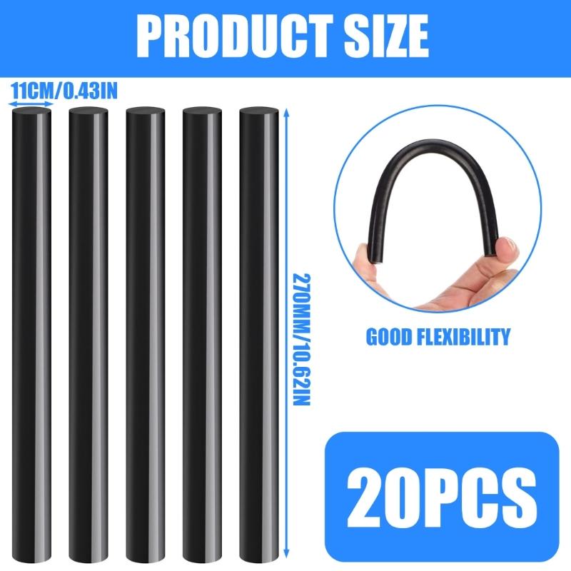 Hot Melt Glues Sticks 10.6'' Long 0.43" Diameter High Viscosity, for Home Repairs & Strong Bond