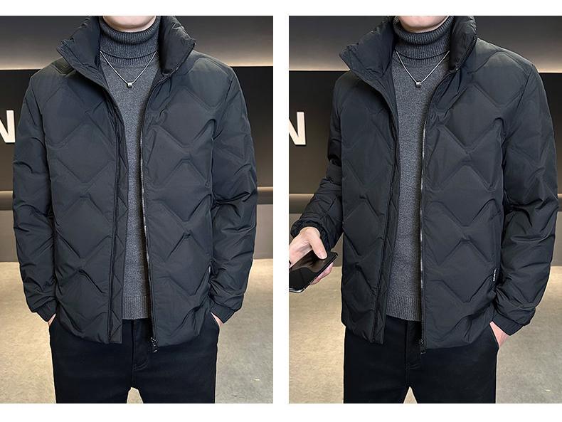 GX7782 Herrjacka med ståkrage och dun - Snygg och varm vinterjacka