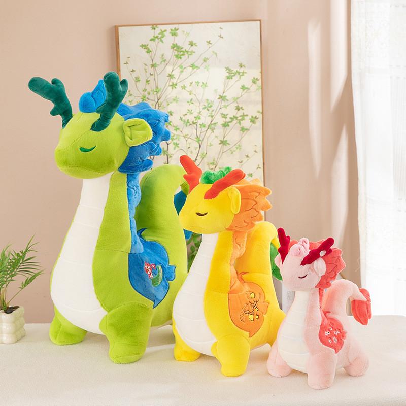 Four Seasons Simulation Dragon Plush Doll Mascot Soft Doll Child Gift Festival