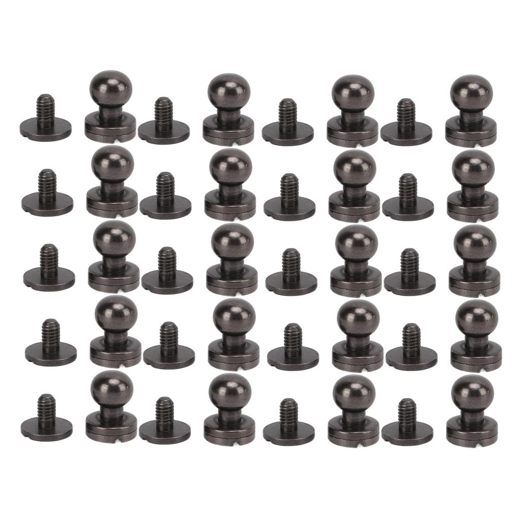 20set Brass Rivets Rust Resistance Round Head Screws Accessories for Handbags Shoes