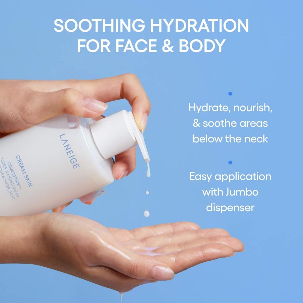 Laneige Refillable Milky Toner With Ceramides And Peptides 1 Pump