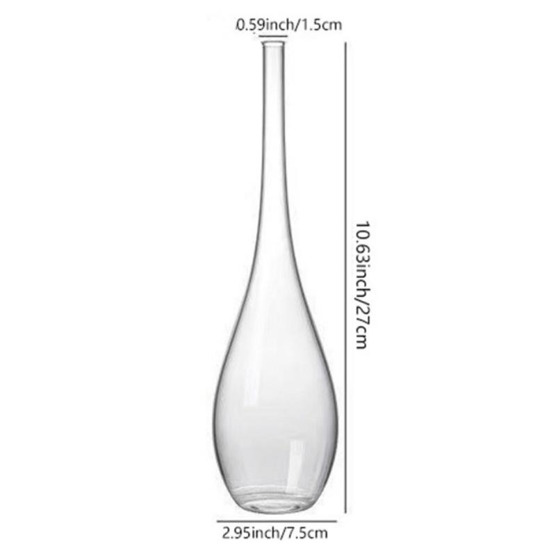 

Современные стеклянные вазы-бутоньерки Дзен Домашний декор Прозрачная ваза цилиндрической формы для икебаны из одной ветки Настольный центральный элемент