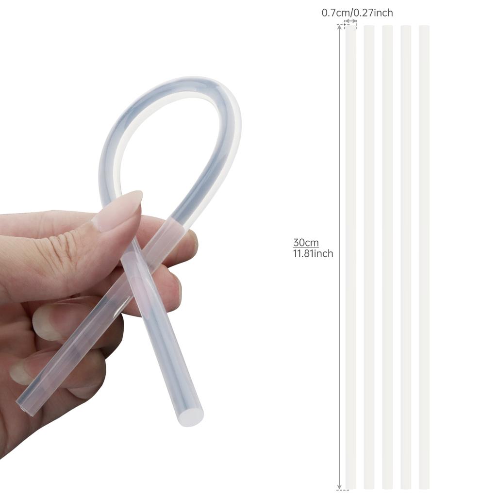 10 szt./30 szt. Sztyfty kleju na gorąco 7 x 150 mm/ 270 mm/ 300 mm do majsterkowania / dekoracji / naprawy, czarne / białe przezroczyste uniwersalne sztyfty kleju termotopliwego