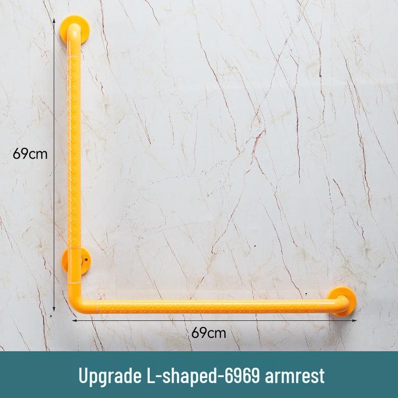 L-Shaped Non-Slip Bathroom Grab Bar for Elderly & Disabled Users