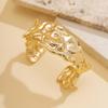 Irregular pleated open bracelet simple fashion versatile light luxury high-end sense niche design personalized jewelry