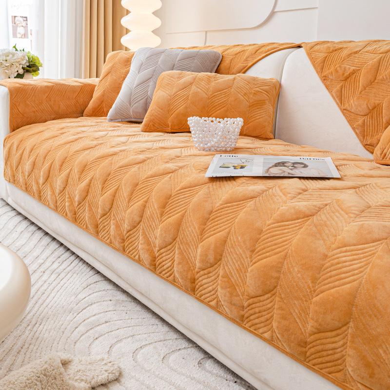 Kurzflor Sofa Schutzhülle Sofakissen Herbst und Winter Verdickte Couch Matten Mehrfarbig Dekorativ Staubdicht Speziell