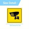 1Pcs Wall Art Decor Video Surveillance Warning PVC Plaque Retro Garage Wall Decoration For Restaurant Cafe Bar Club Accessories