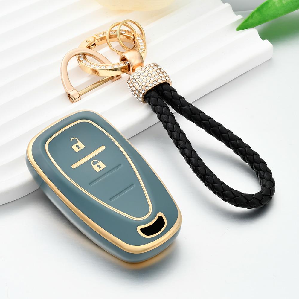 2/3 Button Car Key Case Cover For Chevrolet Malibu Blazer Traverse Cruze Spark Onix Sonic Bolt Camaro Volt Trax Seeker Equino