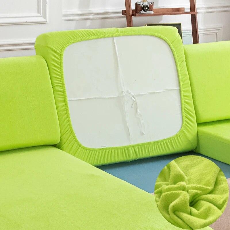 Plüsch Sofakissenbezug Für Wohnzimmer Sofabezüge Überwurf Für Chaiselongue Sofa Schutzbezug