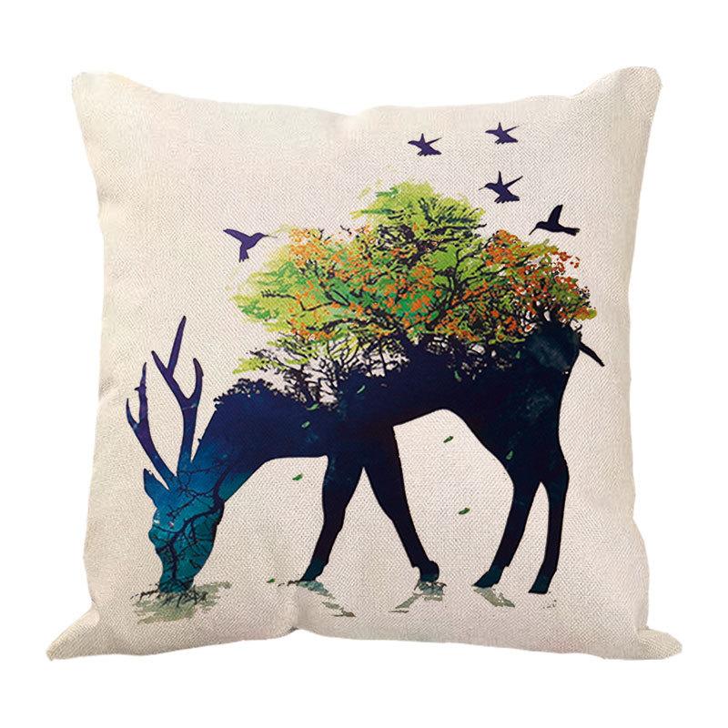 Line Pillow Cushion Cartoon Pillow Head of The Bed Sofa Waist Leaning On The Car Waist Pillow Pillow Cover Office Cushion Backrest Cushion