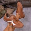 Women's Shoes, Large-sized German Training Shoes, Round-toed Casual Shoes, Lace-up, Low-clasp, Flat Board Shoes