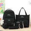 Set da 5 pezzi con Zaini Rosa di Buona Qualità Borsa per Scuola Media per Studentesse di Scuola Elementare Zaini ad Alta Capacità Astuccio