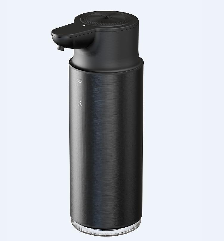 Electric Automatic Touchless Sensing Pump Stainless Steel Foam Soap 300ml Hands Sanitizing Dispenser IPX5 Hotel Household (Black,USB&5 V) чёрный