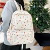 Damen Rucksack mit Punktmuster Campus Klein Floral Studenten Schultasche Leichtgewichtiger Reiserucksack