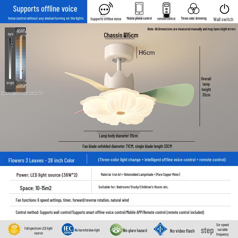 

Creative Cartoon Ceiling Fan Light with Colorful Blades for Children s Bedrooms