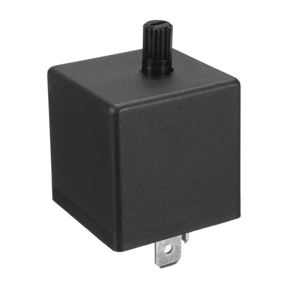 2X 12V 3 Pin LED Adjustable Car Flasher Flash Relay For Turn Signal Light Indicator