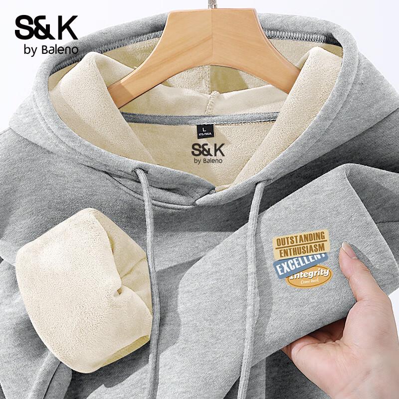 

Мужской флисовый свитшот с капюшоном в американском стиле серии S&K от Baleno 3XL