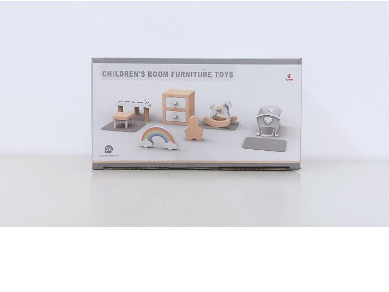 Mini Dollhouse Kitchen Set: Simulation Furniture & Food Play Scene for Kids