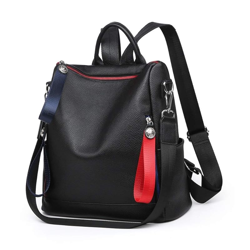 

[HEALTIM] genuine leather backpack ladies genuine leather backpack rucksack shoulder adult A4 large capacity business security backpack commute