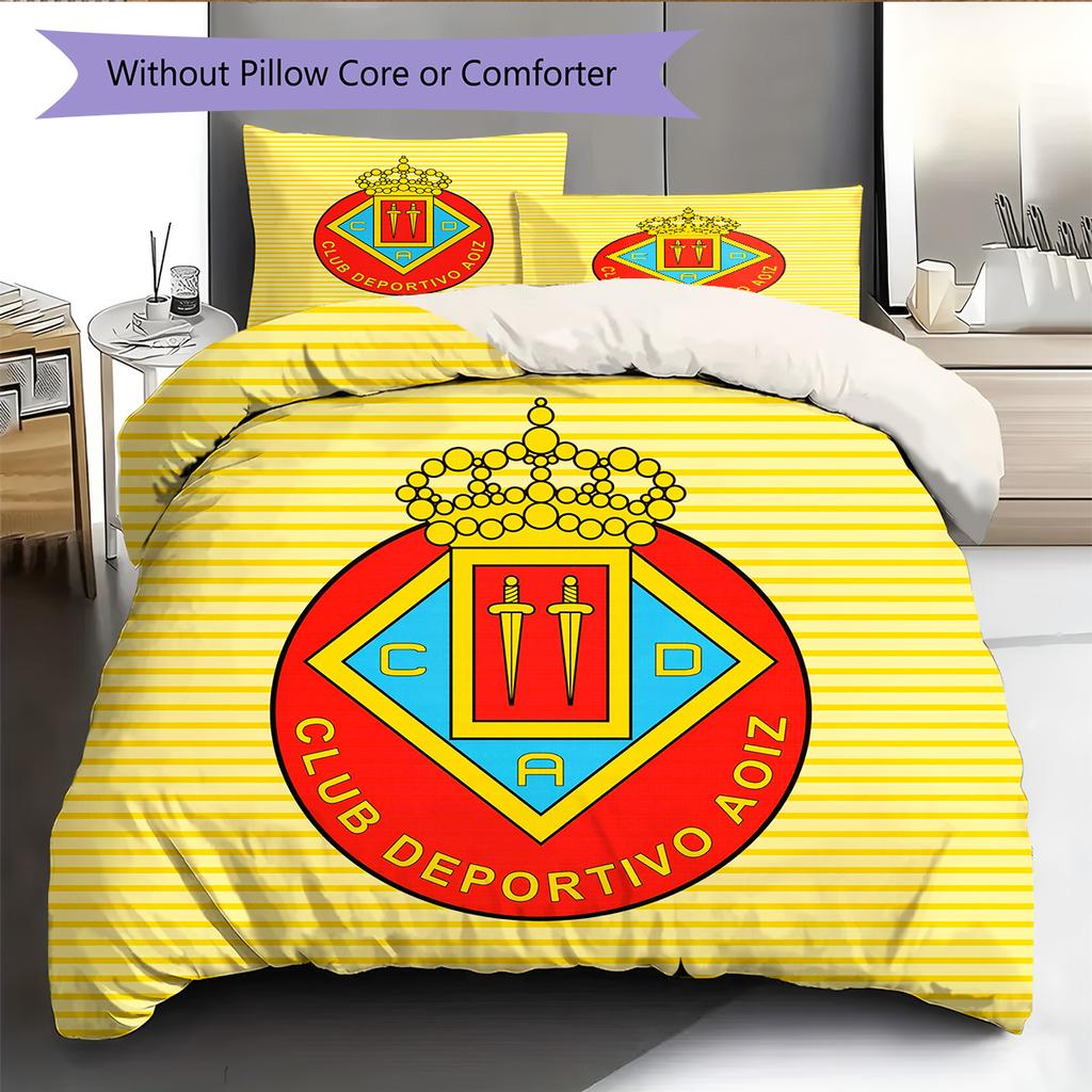 CD Aoiz Pattern Bedding Quilt Set Home Decoration Gift (1 * duvet cover + 2 * pillowcase without core)