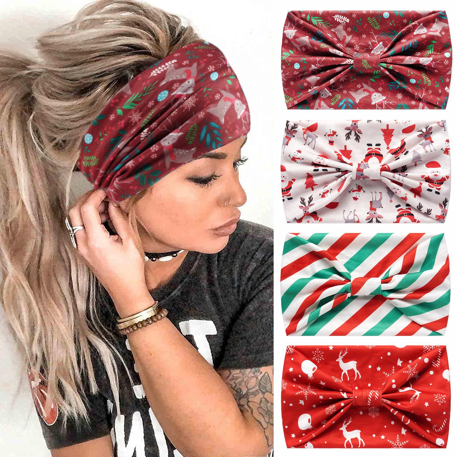 

Halloween Christmas Hair Band Wide Yoga Exercise Hair Band Festival Hair