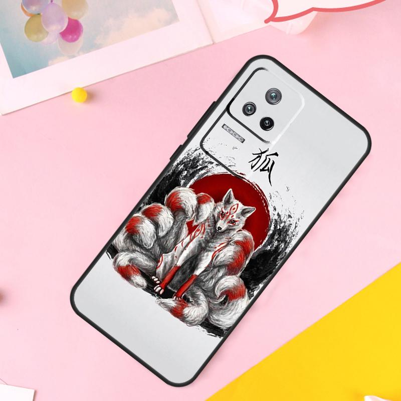 Kitsune Fox Art Case For Xiaomi 14 Ultra 13 11T 12T 13T Pro 12 Lite POCO X6 Pro M6 X3 X4 X5 M5s F3 F5 Cover