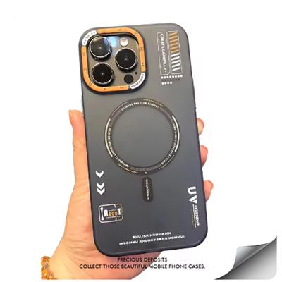 Matte Magnetic Phone Case For iPhone 12 13 14 15 16 Pro Max Megsafe Wireless Charge Frosted Back Metal Lens Frame Buttons Cover